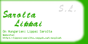 sarolta lippai business card